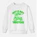 【12M-9Y】Boy Letter And Tractor Print Cotton Stain Resistant Long Sleeve Sweatshirt