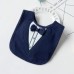 Groomsman Saliva Towel Child Fake Gentleman Bow Tie Personality Waterproof Bib  Navy