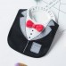 Groomsman Saliva Towel Child Fake Gentleman Bow Tie Personality Waterproof Bib  Black Red Bow Tie