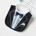 Groomsman Saliva Towel Child Fake Gentleman Bow Tie Personality Waterproof Bib  Vertical Black