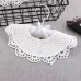 Cotton Lace Female Baby Bib Princess Bib Saliva Towel 360 Degree Rotation Child Fake Collar Decoration  Color  Sun Flower White