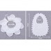 Cotton Lace Female Baby Bib Princess Bib Saliva Towel 360 Degree Rotation Child Fake Collar Decoration  Color  Sun Flower White