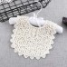 Cotton Lace Female Baby Bib Princess Bib Saliva Towel 360 Degree Rotation Child Fake Collar Decoration  Color  U  shaped Apricot