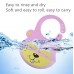 Detachable Children Cartoon Bib Drool Food Bib Baby Eating Silicone Waterproof Bib  Silicone Pink Rabbit