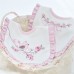 Heavy Industry Embroidered Princess Cotton Bib Baby Embroidered Saliva Towel  Ballet Shoes