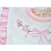 Heavy Industry Embroidered Princess Cotton Bib Baby Embroidered Saliva Towel  Ballet Shoes