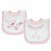 Heavy Industry Embroidered Princess Cotton Bib Baby Embroidered Saliva Towel  Ballet Shoes